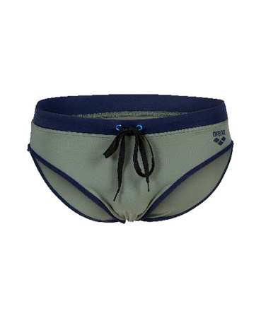 Kąpielówki męskie Arena Men's Fundamentals Borders Brief Army Navy