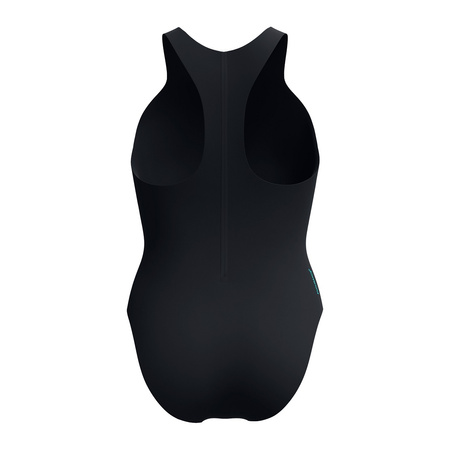 Strój kąpielowy jednoczęściowy damski na basen Speedo Racer Zip Black