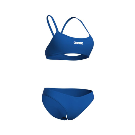 Strój kąpielowy damski Arena Women's Bikini Bandeau Solid Royal White