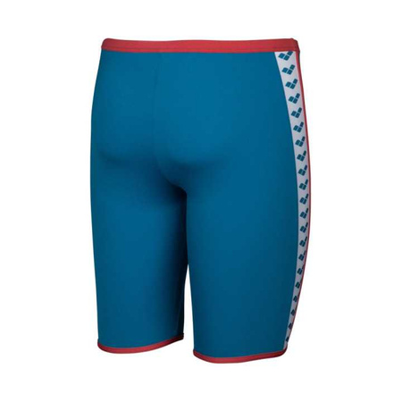 Kąpielówki męskie Arena Men's Icons Swim Jammer Solid Blue Cosmo Astro Red