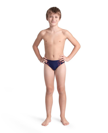 Kąpielówki slipy chłopięce Arena Boy's Reflecting Briefs Navy