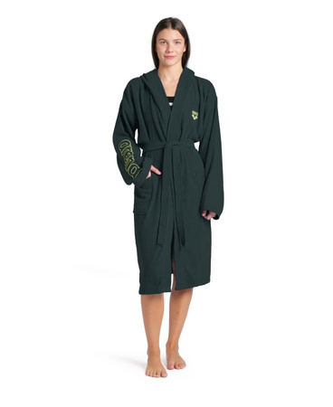 Szlafrok kąpielowy unisex Arena Zeppelin Light Robe Dark Sage Arctic Lime