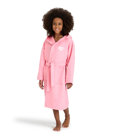 Szlafrok kąpielowy dziecięcy Arena Junior Zeal Plus Pink White