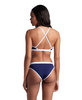 Strój kąpielowy damski Arena Women's Icons Bikini Cross Back Solid Navy-White