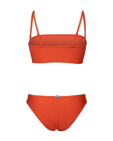 Strój kąpielowy damski Arena Women's Team Stripes Calypso Coral