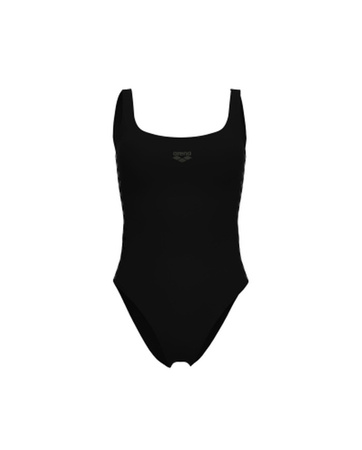 Strój kąpielowy damski Arena Women's Team Stripe Swimsuit U Back Black