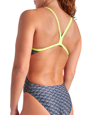 Strój kąpielowy damski na basen jednoczęściowy kostium Arena Monogram