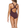 Strój kąpielowy dziewczęcy Arena Girl's Solid Swim Pro Junior Red Wine-Shiny Pink