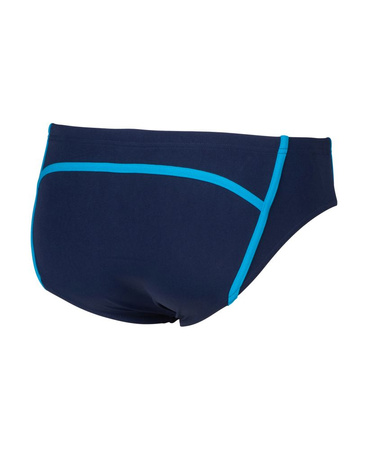 Kąpielówki slipy męskie Arena Men's Profile Briefs Navy Turquoise