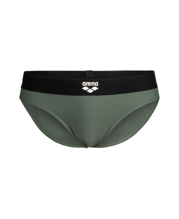 Kąpielówki slipy męskie Arena Men's Bicolore Elastic Brief Sage Black