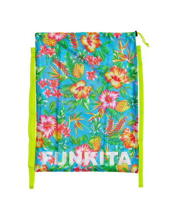 Worek treningowy szkolny Funkita Mesh Gear Bag Blue Hawaii