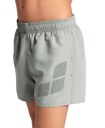 Szorty kąpielówki chłopięce Arena Boy's Beach Short Logo Jade Black