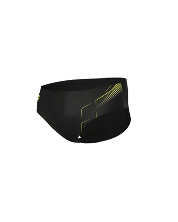 Kąpielówki slipy męskie Arena Men's Dive Swim Brief Black Soft Green