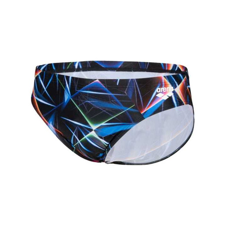 ARENA STROJE PŁYWACKIE MEN'S SWIM BRIEFS ALLOVER BLACK MULTI