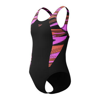 Strój kąpielowy jednoczęściowy dziewczęcy na basen Speedo HyperBoom Black