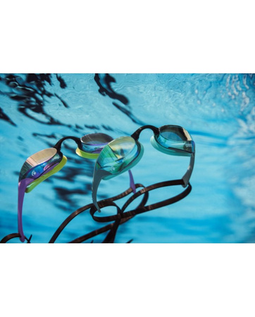 Okulary pływackie Arena Cobra Ultra Swipe Mirror Emerald Plum Cyber Lime