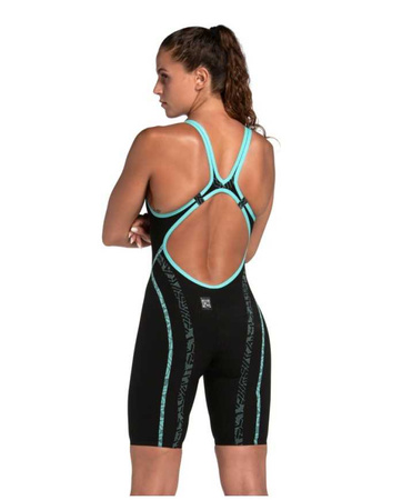 Strój startowy damski Arena Women's Powerskin Primo Sl Open Back Black Teal