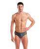 Kąpielówki slipy męskie Arena Men's Scratchy Swim Briefs Asphalt