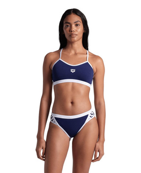 Strój kąpielowy damski Arena Women's Icons Bikini Cross Back Solid Navy-White