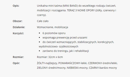 Zestaw gum oporowych do ćwiczeń Blackroll Zestaw 6 Taśm Loop Band 6 Set