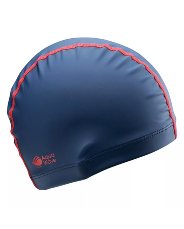 Czepek pływacki poliestrowy AquaWave Softswim Medival Blue Poppy Red