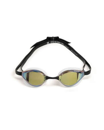Okulary pływackie treningowe Arena Python Mirror Gold White Black