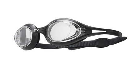 Okulary pływackie dla dorosłych i młodzieży TYR Hydra Flare Clear Black