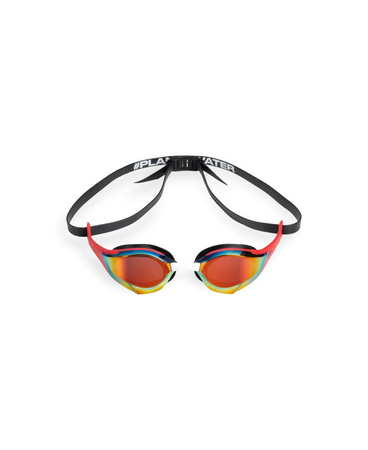 Okulary pływackie treningowe Arena Cobra Edge Swipe Mirror Gold Red