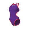 Strój kąpielowy damski Arena Women's One Big Logo One Piece Plum-Bright Coral