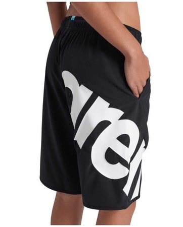 ARENA SPODNIE WOMEN'S LOGO BERMUDA BLACK WHITE 007360/510 S