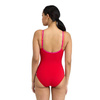 Strój kąpielowy damski Arena Women's Bodylift Elisabetta U Back Red Peonia Red Rose Violet