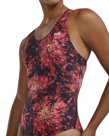 Strój kąpielowy damski na basen TYR Maxfit Radiant Flare Red