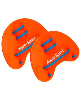 Wiosełka treningowe do pływania Aqua-Sport Blackhawk Finger Paddle Fluo Orange
