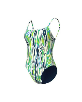 Strój kąpielowy damski Arena Women's Tie BackWater Print Swimsuit