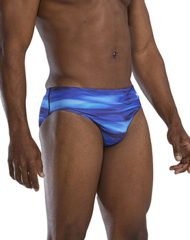 Kąpielówki męskie slipy kąpielowe na basen TYR Brief Technowave Blue