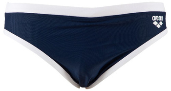 Kąpielówki slipy męskie Arena Men's Fundamentals Mid Brief Navy White