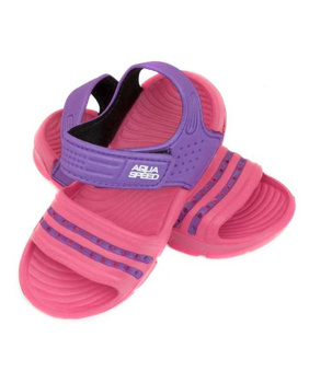 Sandałki dziewczęce Aqua-Speed Girls Noli Pink Purple