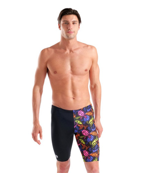 Kąpielówki spodenki męskie Arena Men's Sea Turtles Swim Jammer Black Multi 