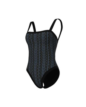 Strój kąpielowy damski Arena Women's Monogram U Back Black Multi