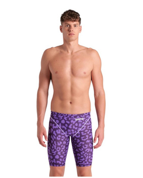 Strój startowy męski Arena Men's Powerskin ST Next Le Jammer Leopard Skin Violet