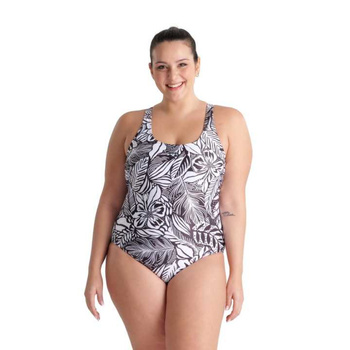 Strój kąpielowy damski Arena Swim Pro Back Allover Plus Black Multi
