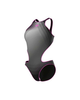 Strój kąpielowy damski jednoczęściowy Arena Women's One Darkness One Piece Black Shocking Pink