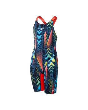 Strój startowy pływacki dla dziewczynek Speedo End Max Green