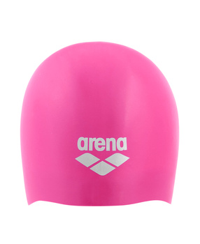 Czepek pływacki silikonowy Arena Long Hair Cap Shocking Pink White