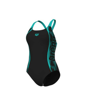 Strój kąpielowy damski Arena Women's Swim Pro Back Graphic Black Water