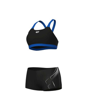 Strój kąpielowy damski Arena Women's Dive Bikini Energy Back Black Blue China