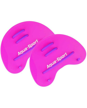 Wiosełka treningowe do pływania Aqua-Sport Blackhawk Finger Paddle Pink