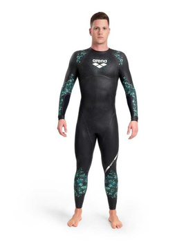 Pianka pływacka triathlon Arena Storm Wetsuit Man Coral Blue Black