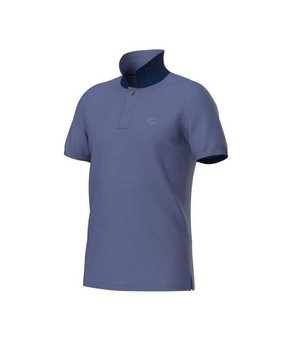 Koszulka męska polo Arena Men's Poloshirt  Solid Cotton Piquet Purple Blue Navy
