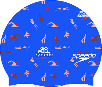 Czepek pływacki na basen unisex Speedo Slogan Blue